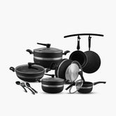 Klassic Best Vario Non-Stick Cookware Gift Set 15 Pieces half-steel glass lid - Klassic kitchenware Pk